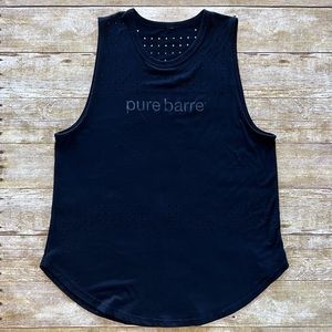 Pure Barre Laser Cut Dot Detail Workout Tank Top